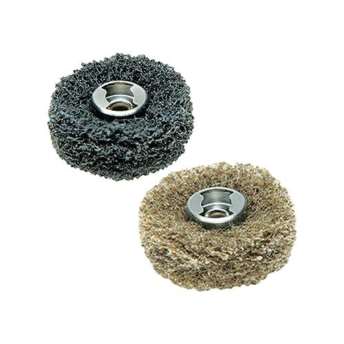 Buy Dremel EZ Lock Finishing Abrasive Buffs - Coarse & Medium (2 Pack) for Perfect Polishing