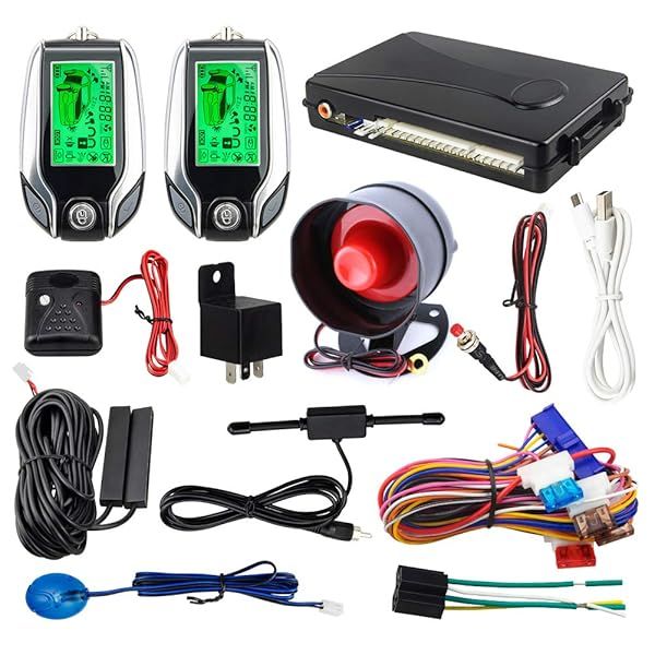 EasyGuard EC204 2-Way Car Alarm System: PKE Keyless Entry, LCD Pager & Remote Trunk Release