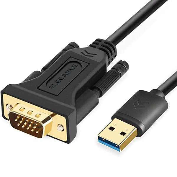 ELECABLE USB to VGA Adapter 6.5FT - 1080P Video Converter for Mac & Windows 11/10/8/7 - USB 3.0 Male to VGA Display Cable