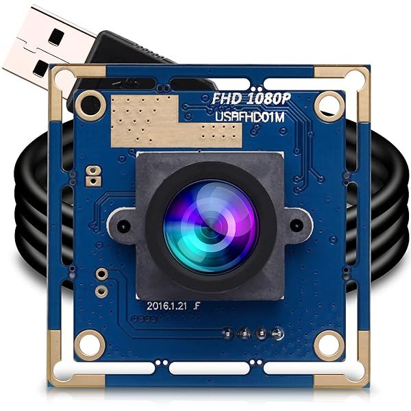 ELP USB Camera Module 1080P HD with 2.1mm Lens - Wide Angle UVC Webcam for PC, Laptop & Jetson Nano