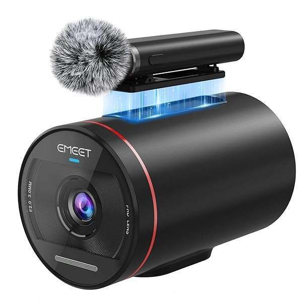 EMEET Streamcam One (Gen 2): 1080P HD Wireless Live Streaming Camera with Detachable Mic & Noise Reduction - 8 Hours Multi-Cam Support