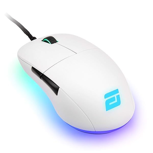 ENDGAME GEAR XM1 RGB Gaming Mouse: 16,000 DPI, 6 Programmable Buttons, White - Ultimate Gaming Precision