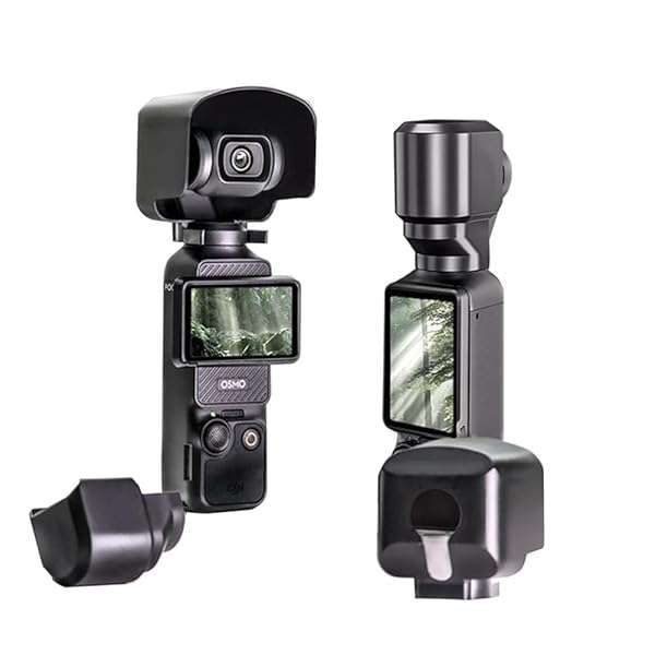 Buy EUGOOCX Camera Sunshade Gimbal Lens Hood for DJI Osmo Pocket 3 - Protective Cover Set in Black