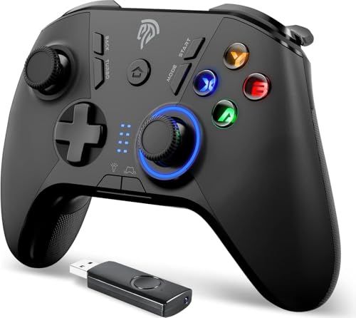 EasySMX Wireless Gaming Controller: Dual Vibration, 14-Hour Battery, Compatible with PC, PS3, Switch & More!