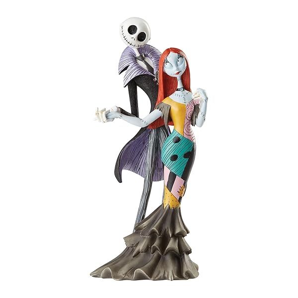 Enesco Disney Showcase Nightmare Before Christmas Jack & Sally Deluxe Figurine - 8.74 Inch Multicolor Collectible