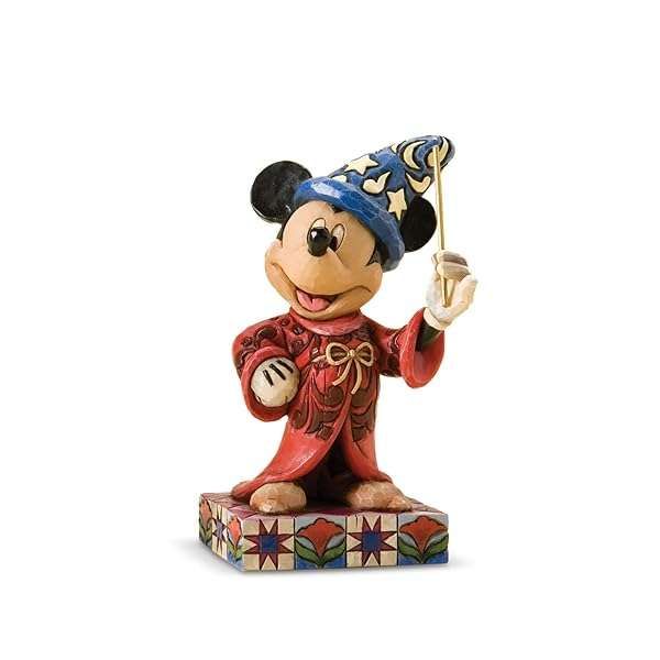 Jim Shore Sorcerer Mickey Mouse Figurine - Enesco Disney Traditions 4.2 Inch Collectible Home Decor
