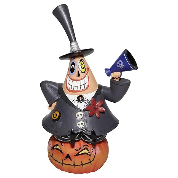 Enesco Miss Mindy Nightmare Before Christmas Mayor Figurine - 8.66 Inch Halloween Town Collectible