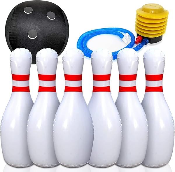 Etna Giant Inflatable Bowling Set: Fun Outdoor Game for Kids & Family Entertainment