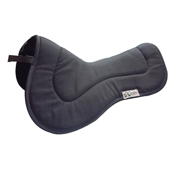 Exselle Cotton Half Pad in Black - Ultimate Comfort for Equestrian Riders