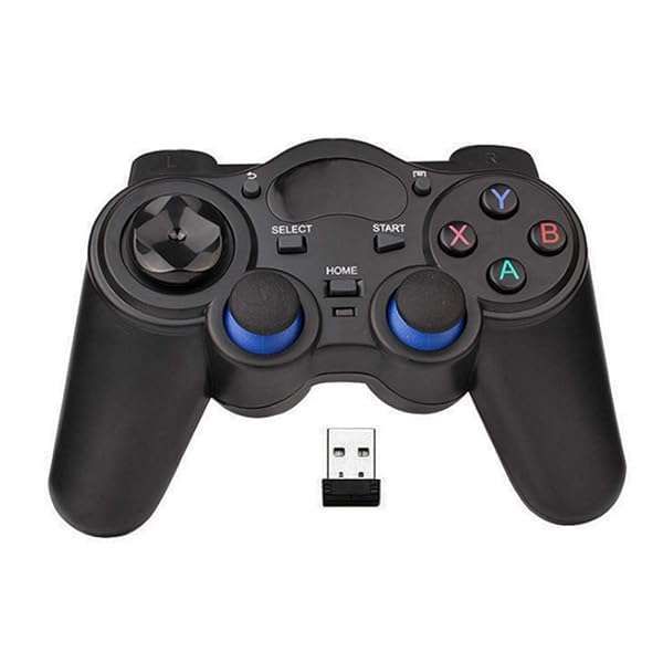 FANDRAGON USB Wireless Gaming Controller for PC, PS3, Android & Steam - Black Gamepad for Windows 10/8/7/XP
