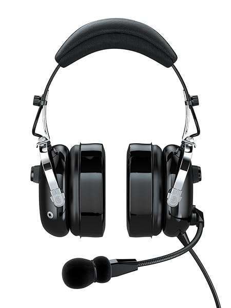 FARO G2-PNR Premium Pilot Aviation Headset with MP3 Input & Dual GA Adapter - Black