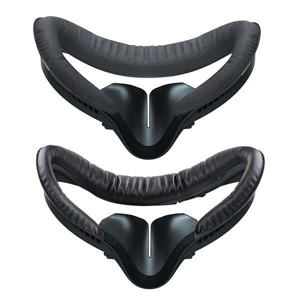 Upgrade Oculus Quest 2: Face Pad & Cover Cushion Replacement with Anti-Leakage Nose Pad - 2 PCS Foam Accessories