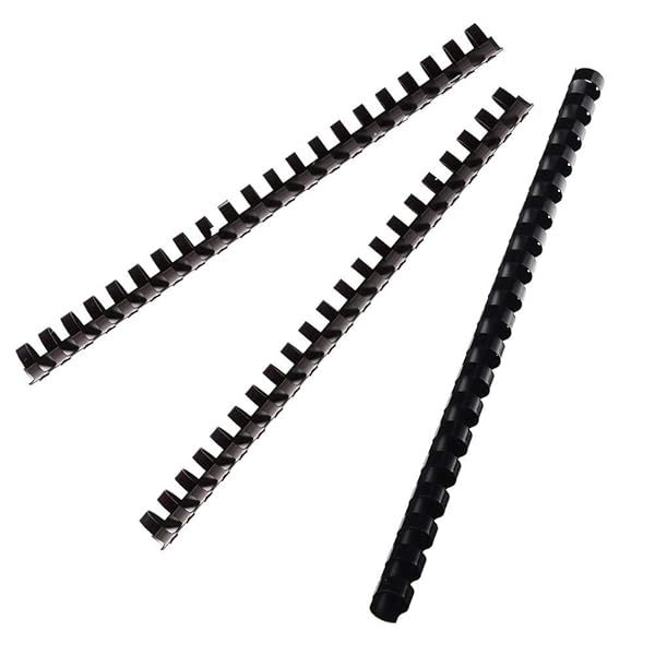 Fellowes Value 8mm Black Binding Combs - Pack of 100 for Easy Document Binding