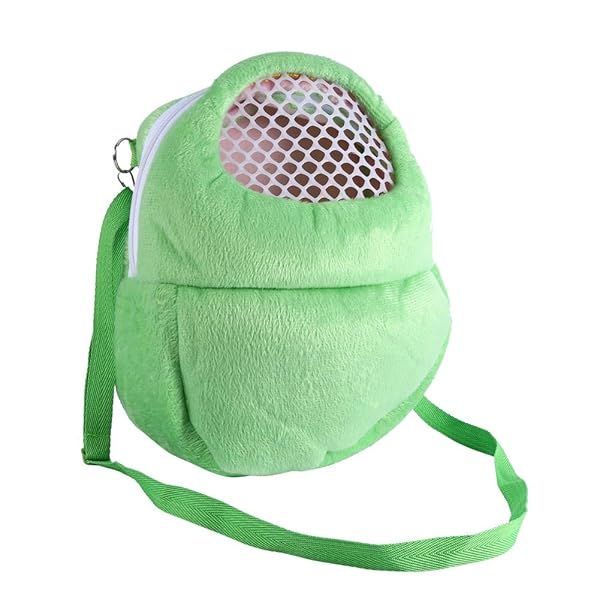Premium Ferret Carrier Bag - Versatile Sling Backpack for Small Pets: Hamsters, Rats, Rabbits & More (Green)