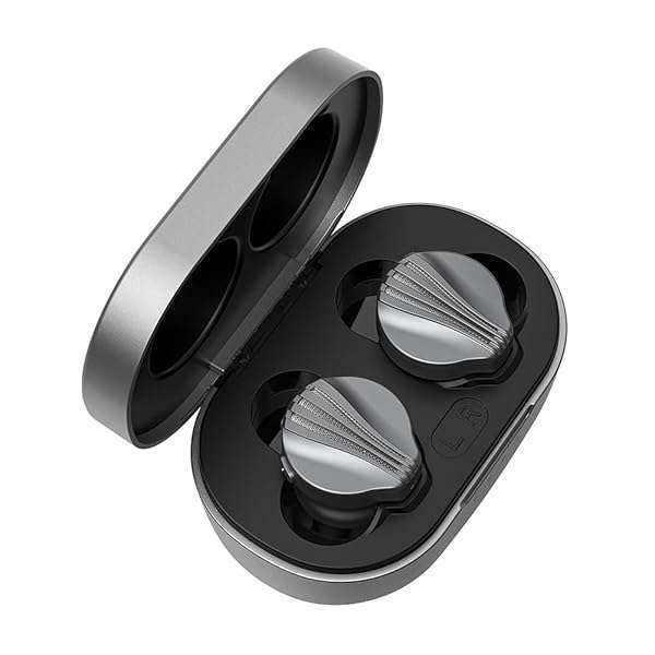 FiiO FW3 True Wireless Earbuds: Bluetooth 5.2, 10mm Drivers, Custom EQ & 21H Playtime - Big Bass in Grey