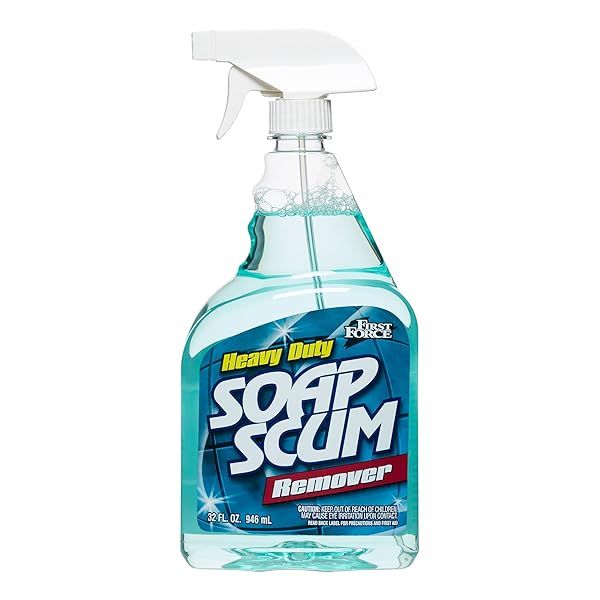 First Force 95000 Heavy Duty Soap Scum Remover - 32oz Trigger Spray for Tough Stains