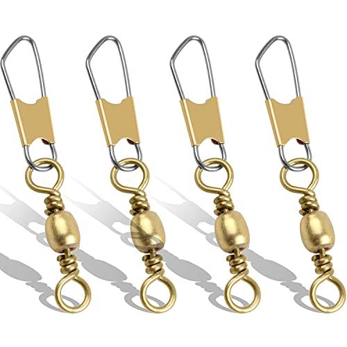 100pcs Fishing Barrel Swivels with Snap - High Strength Connectors for Tackle & Accessories