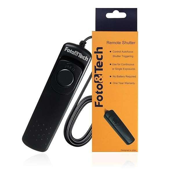 Foto&Tech MC-30 Wired Remote Shutter Release for Nikon DSLRs: Z9, Z8, D850 & More