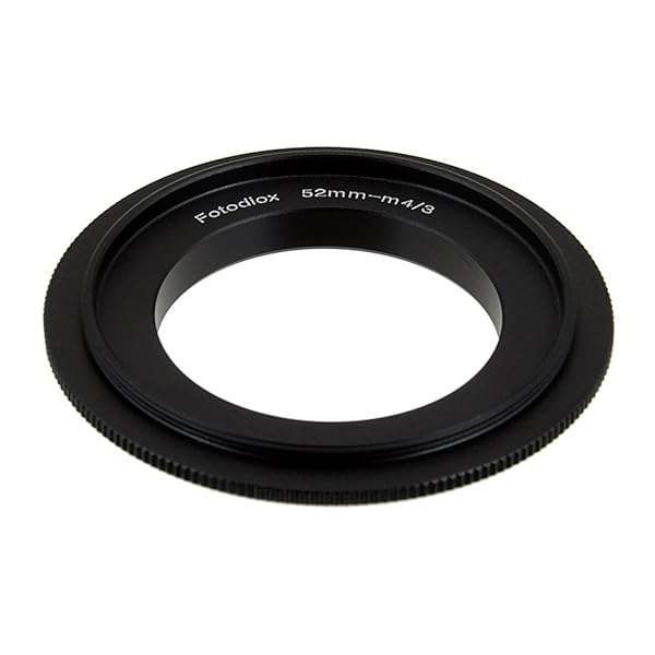 Fotodiox 52mm Macro Reverse Mount Adapter Ring for Micro Four Thirds Cameras - Enhance Your Photography
