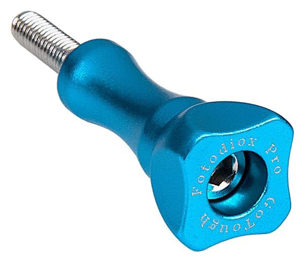 Fotodiox GoTough 35mm Blue Thumbscrew for GoPro HERO3 to HERO7 - Durable 2-Prong Mounting System