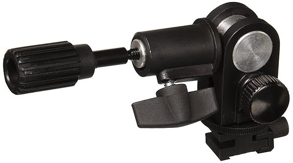 Fotodiox Ultra Heavy Duty Swivel/Tilt Light Stand Head with Umbrella Holder & Cold Shoe Mount - Perfect for Photographers