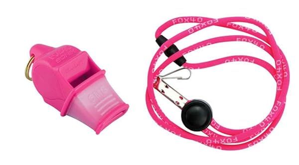 Buy Fox 40 Sonik Blast CMG Whistle with Break Away Lanyard - Pink | Best Price & Fast Shipping