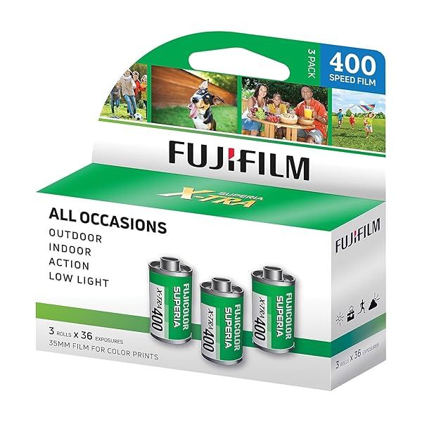 Fujifilm Fujicolor 400 Color Negative Film 36 Exposures - 3 Pack | High-Quality Photography Film