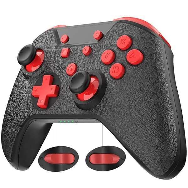 Buy GCHT Wireless Gaming Controller for Nintendo Switch, OLED, PC & Mobile - Turbo Vibration & Motion Features (Black)