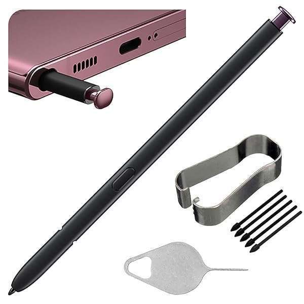 Galaxy S22 Ultra 5G S Pen Replacement with Tips & Nibs - Burgundy Touch Pen for SM-S908U