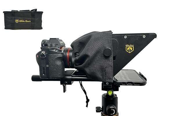 Glide Gear 3-in-1 TMP 75: Ultimate Teleprompter for Laptops, Smartphones & DSLRs