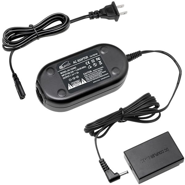 Glorich ACK-E17 AC Power Adapter & DR-E17 Dummy Battery for Canon EOS M3, M5, M6, M6 Mark II Cameras