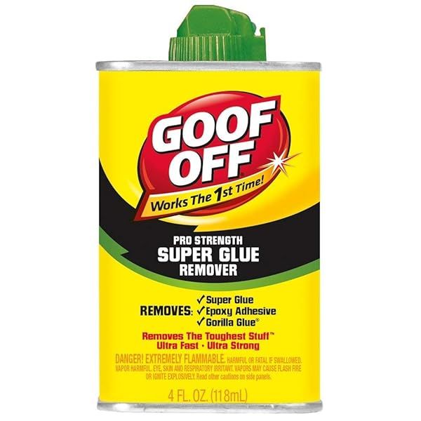 Goof Off Super Glue Remover 4OZ: Fast & Effective Adhesive Solution for Home Repairs