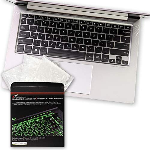 Green Onions 0.025mm Waterproof Keyboard Cap Cover for 13.3/14 Inch Laptops - 3 Pack, Anti-Dust & Tactile for Hospital Use