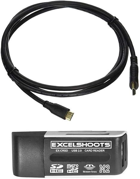 High-Speed 4K Mini HDMI to HDMI Cable for Canon EOS 90D - 6ft Gold Plated, Perfect for DSLR Photography