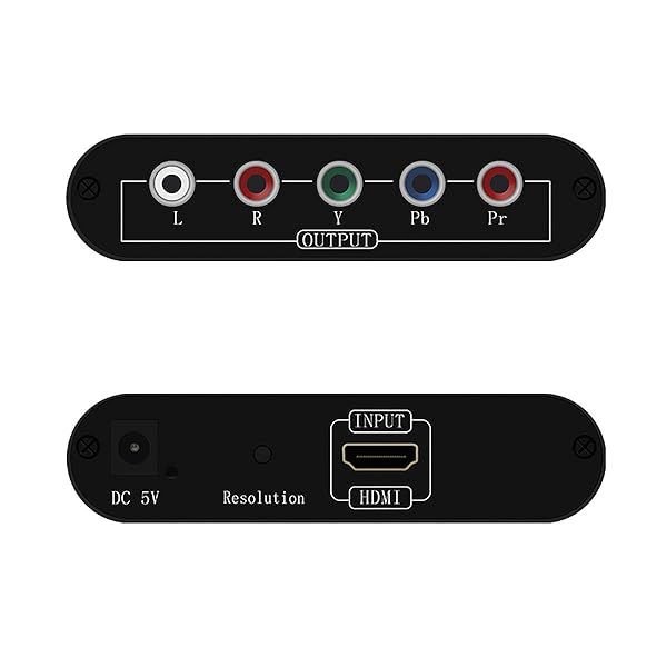 HDMI to 1080P Component Video Scaler Converter for PS3, PS4, Xbox & More - R/L Support