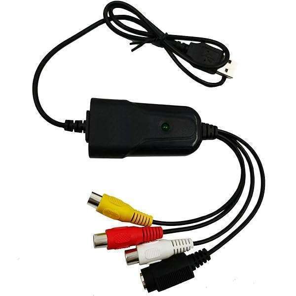 Capture Video Easily: HDSUNWSTD USB 2.0 AV/RCA & S-Video Adapter for VHS & DVD
