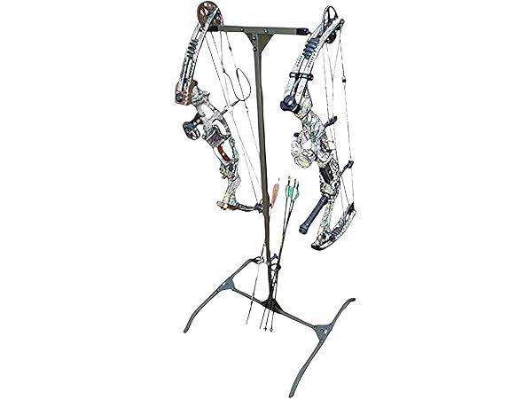 Lightweight Dual-Sided Archery Bow Practice Hanger with Arrow Caddies - Durable & Portable Solution