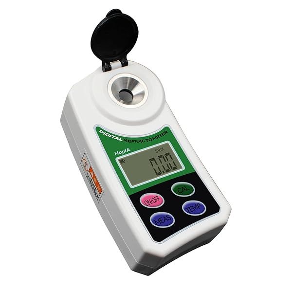 HOJILA Digital Brix Refractometer: Accurate Sugar Content Testing 0-55% with ATC - Pocket-Sized Convenience
