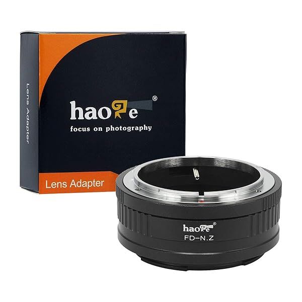 Haoge Manual Lens Mount Adapter: Canon FD to Nikon Z Mount for Z7II, Z6II, Z6, Z7 Cameras