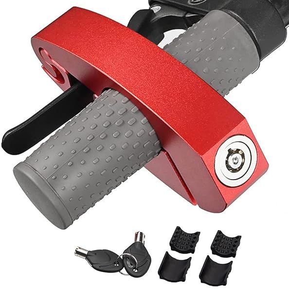 Heavy Duty Motorcycle Lock - Adjustable Anti-Theft Grip Lock for All Motorcycles, ATVs & Mopeds - Secure Your Ride Today!