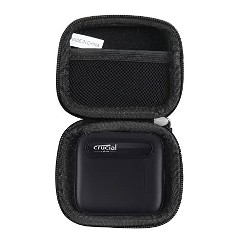Buy Hermitshell Hard Travel Case for Crucial X6 SSD - 500GB to 4TB | Durable & Portable Protection