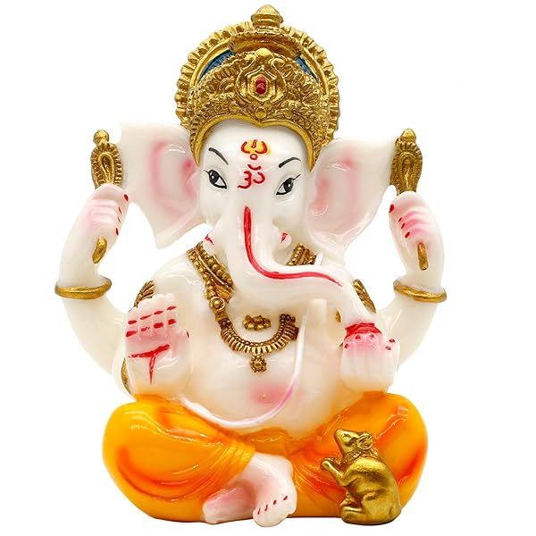 Buy Hindu Lord Ganesha Idol - Perfect Diwali Gifts & Home Temple Decor for Pooja, Weddings & Yoga Rooms