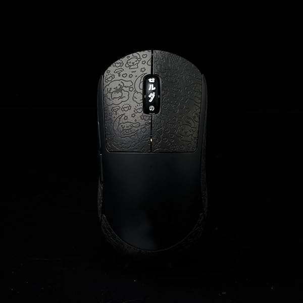 Enhance Your Logitech G Pro X Superlight 2 with Hokeyio Non-Slip Mouse Grip Tape - Cartoon Black Design