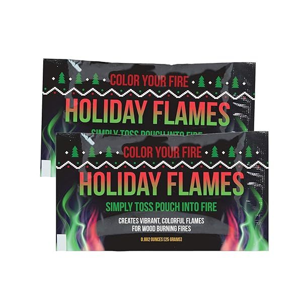 Holiday Flames: Transform Your Fire with Neon Colors - Box of 25 for Indoor & Outdoor Use