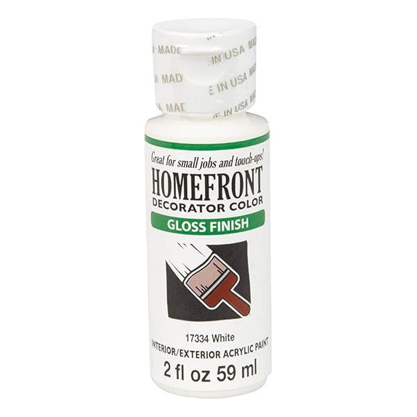 Homefront 17334 Gloss Acrylic Paint 2 oz - Pack of 3 for Interior & Exterior Use