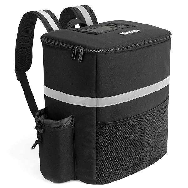 Homevative Thermal Insulated Food Delivery Backpack: Perfect Cooler Bag with Cup Holders & Pockets for Food & Drink Delivery