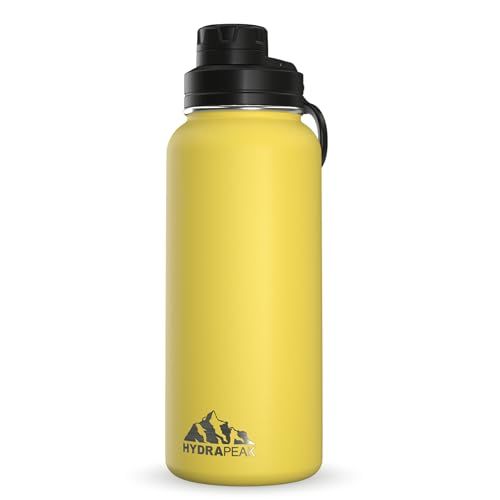 Hydrapeak 32oz Insulated Water Bottle with Chug Lid - Leak Proof Stainless Steel, Thermal Design, Perfect for Hydration on the Go!