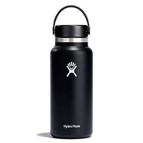 Hydro Flask Wide Flex Cap Black 32 Oz - Durable, Leak-Proof & Stylish Water Bottle Accessory
