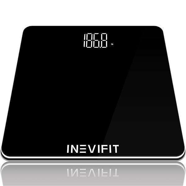 INEVIFIT Bathroom Scale: Accurate Digital Body Scale for Weights up to 400 lbs - Precision Measurement for Your Health
