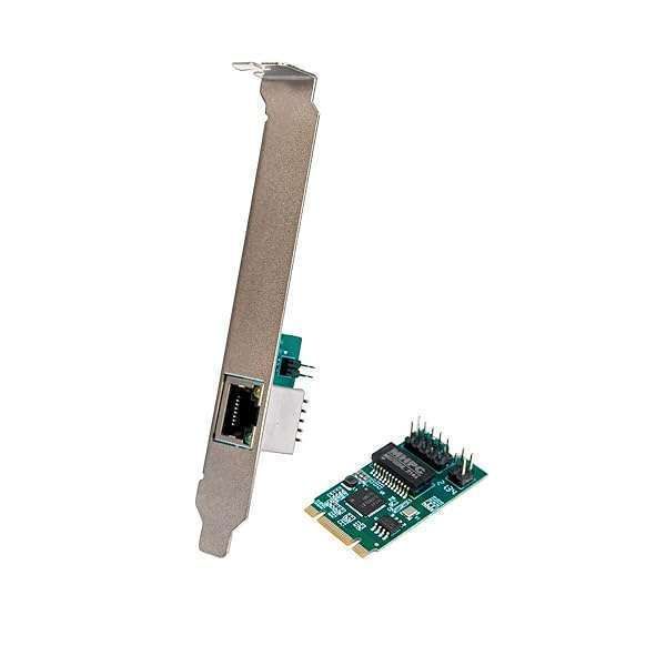 IO CREST 2.5GbE M.2 M+B Key Ethernet Card - Intel I225, 10/100/1000/25000 Mbps RJ45 LAN